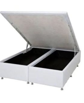 BASE ORTOBOM SOMMIER BAÚ PHYSICAL CORINO BRANCO